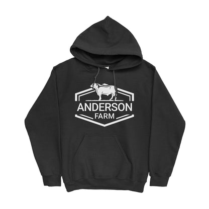 Personalized Farm Name Cattle Hoodie