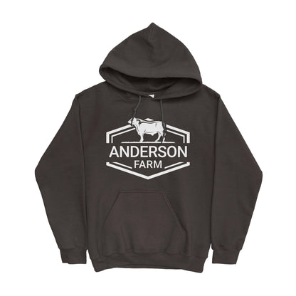 Personalized Farm Name Cattle Hoodie