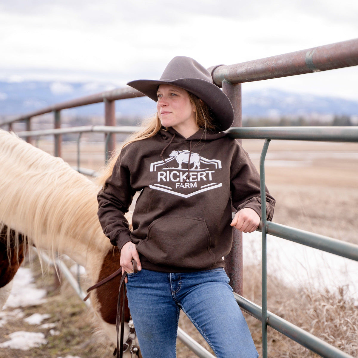 Personalized Farm Name Cattle Hoodie